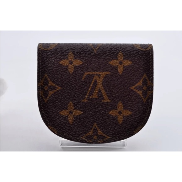 Louis Vuitton LV Portomone Guse Monogram Coin Case PVC Leather Brown - Picture 2 of 8